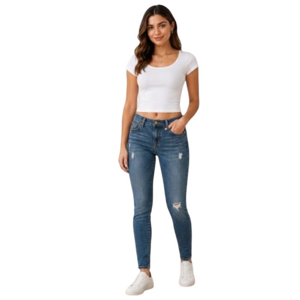 Kut from the Kloth Diana Skinny Jeans Size 4 Lightly Distressed KP488OMD1